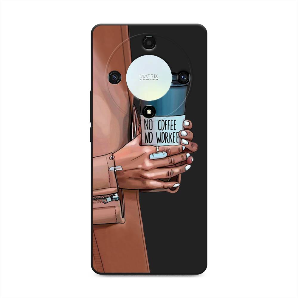 

Чехол Awog на Honor X9A "No coffee", Синий;бежевый;коричневый, 6120852-1