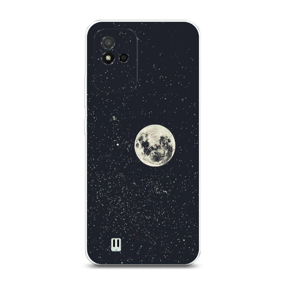 

Чехол на Realme Narzo 50i "Полнолуние", Бордовый, 2510050-2