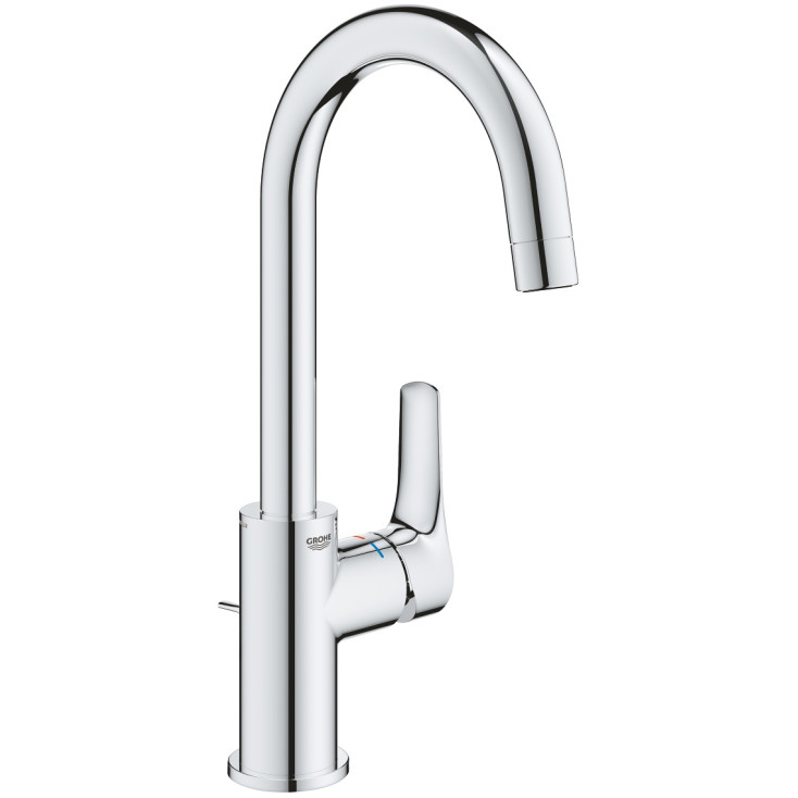 фото Смеситель для раковины с донным клапаном grohe eurosmart 23537 003 (23537003) хром