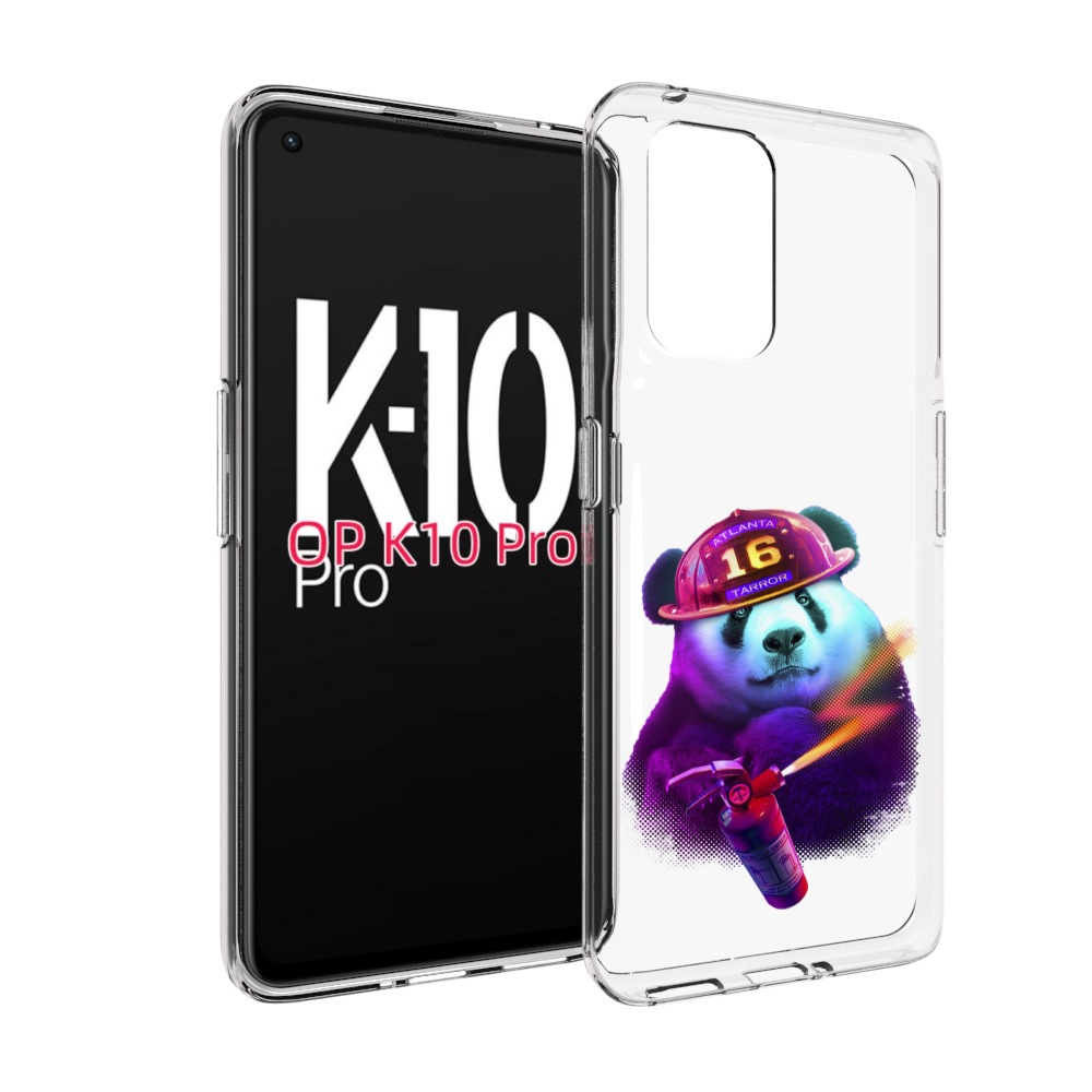 

Чехол MyPads Яркая панда детский для OPPO K10 Pro, Прозрачный, Tocco