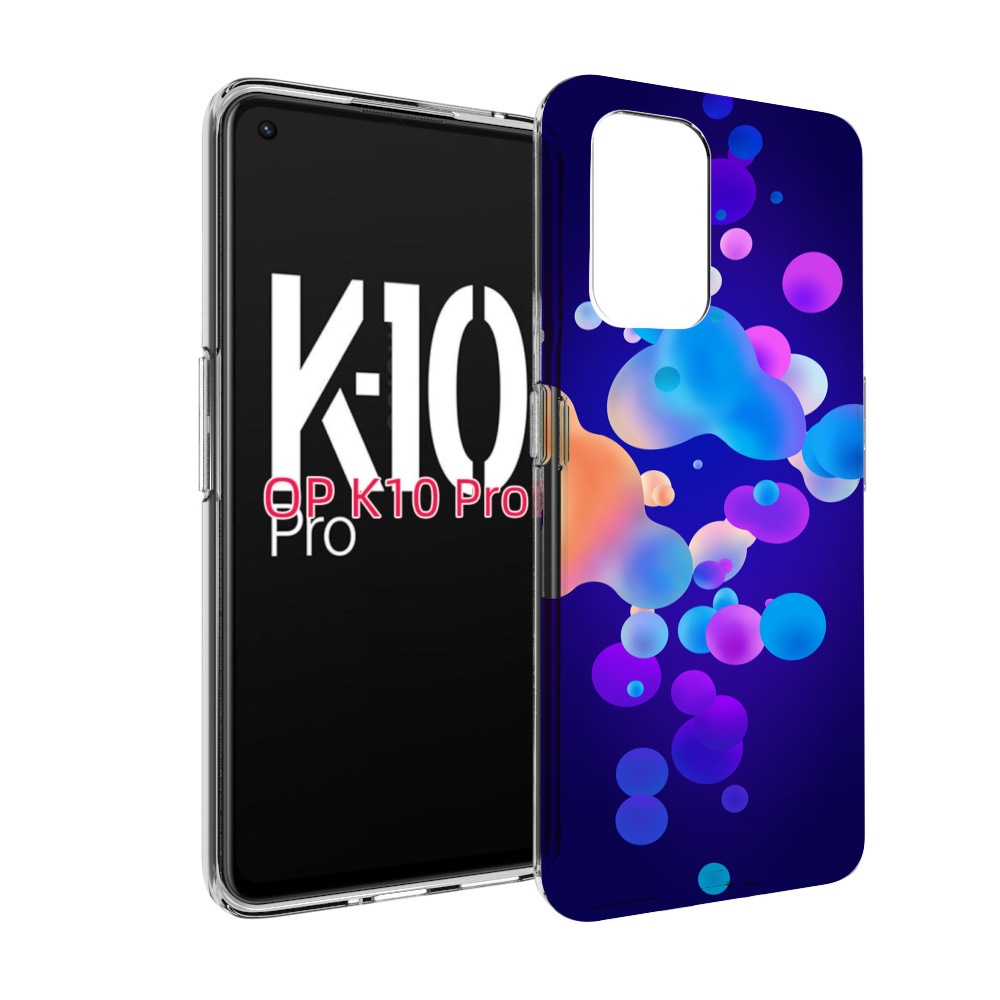 

Чехол MyPads абстрактные-пузырьки для OPPO K10 Pro, Прозрачный, Tocco
