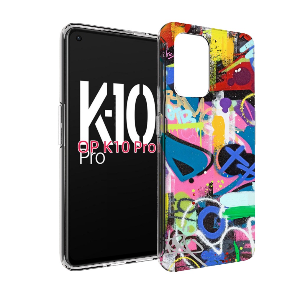 

Чехол MyPads абстракция-графити для OPPO K10 Pro, Прозрачный, Tocco