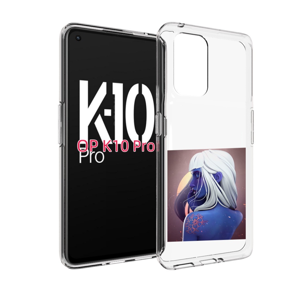 

Чехол MyPads аватар-с-цветком для OPPO K10 Pro, Прозрачный, Tocco
