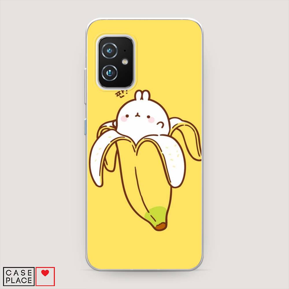 

Чехол Awog на Asus Zenfone 8 Mini "Зайчик-бананчик", Желтый;белый, 44350-2