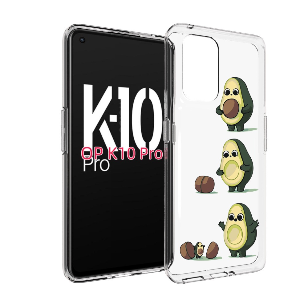 

Чехол MyPads авокадо-с-малышом для OPPO K10 Pro, Прозрачный, Tocco
