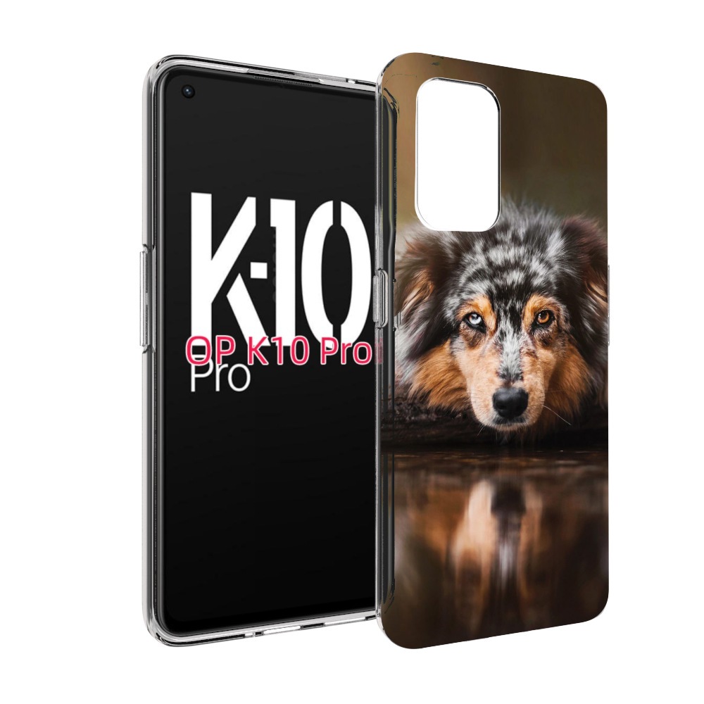 

Чехол MyPads австралииская овчарка для OPPO K10 Pro, Прозрачный, Tocco