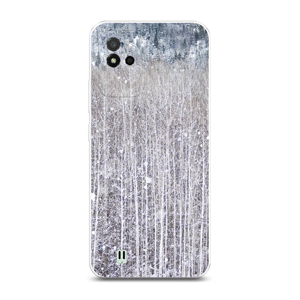 

Чехол на Realme Narzo 50i Снежный лес, Бежевый;серый;белый, 2510050-5