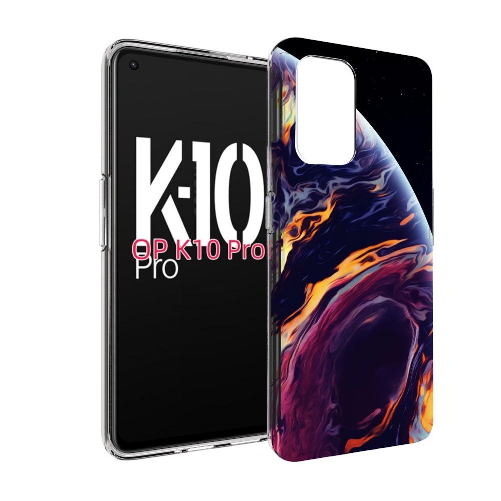 

Чехол MyPads акварельная планета для OPPO K10 Pro, Прозрачный, Tocco