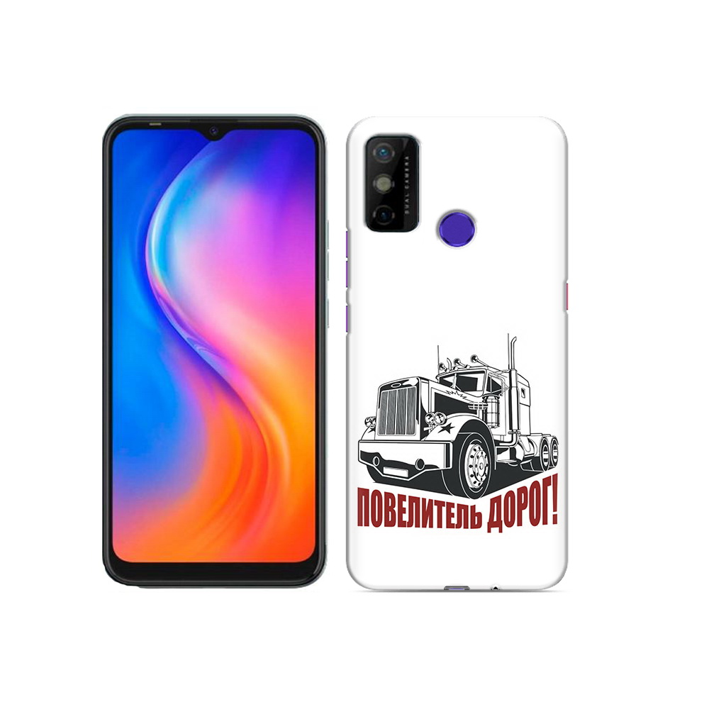 

Чехол MyPads Tocco для Tecno Spark 6 GO повелитель дорог, Прозрачный, Tocco