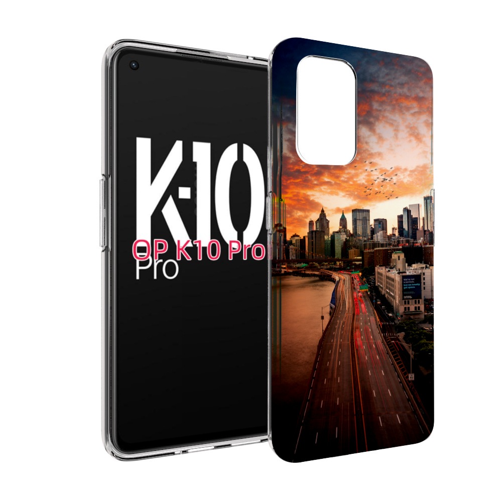 

Чехол MyPads американский город фото для OPPO K10 Pro, Прозрачный, Tocco