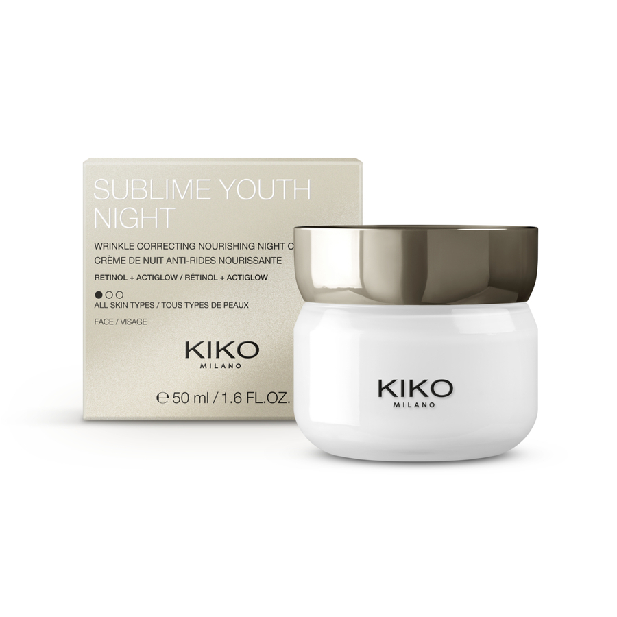 Крем ночной Kiko Milano Sublime youth night омолаживающий 50 мл line repair nutrient niacinamide night cream