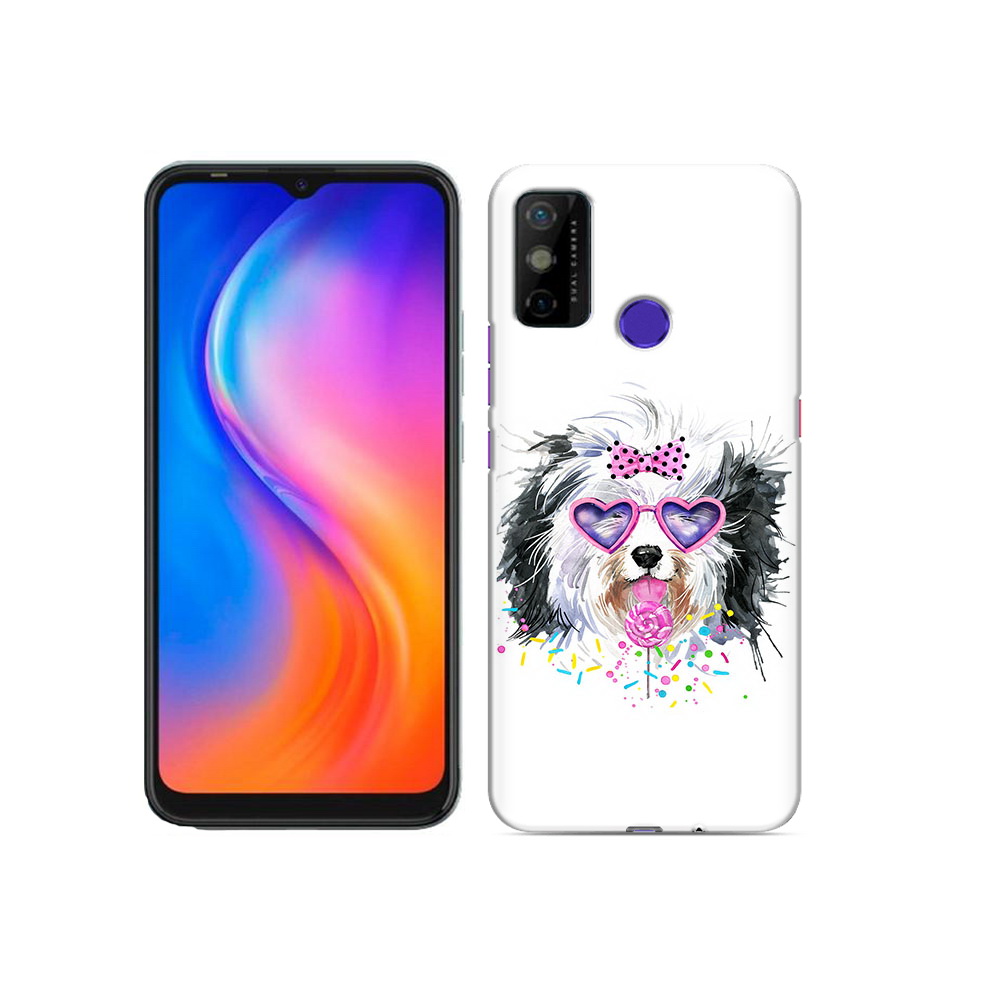 

Чехол MyPads Tocco для Tecno Spark 6 GO пушистик, Прозрачный, Tocco