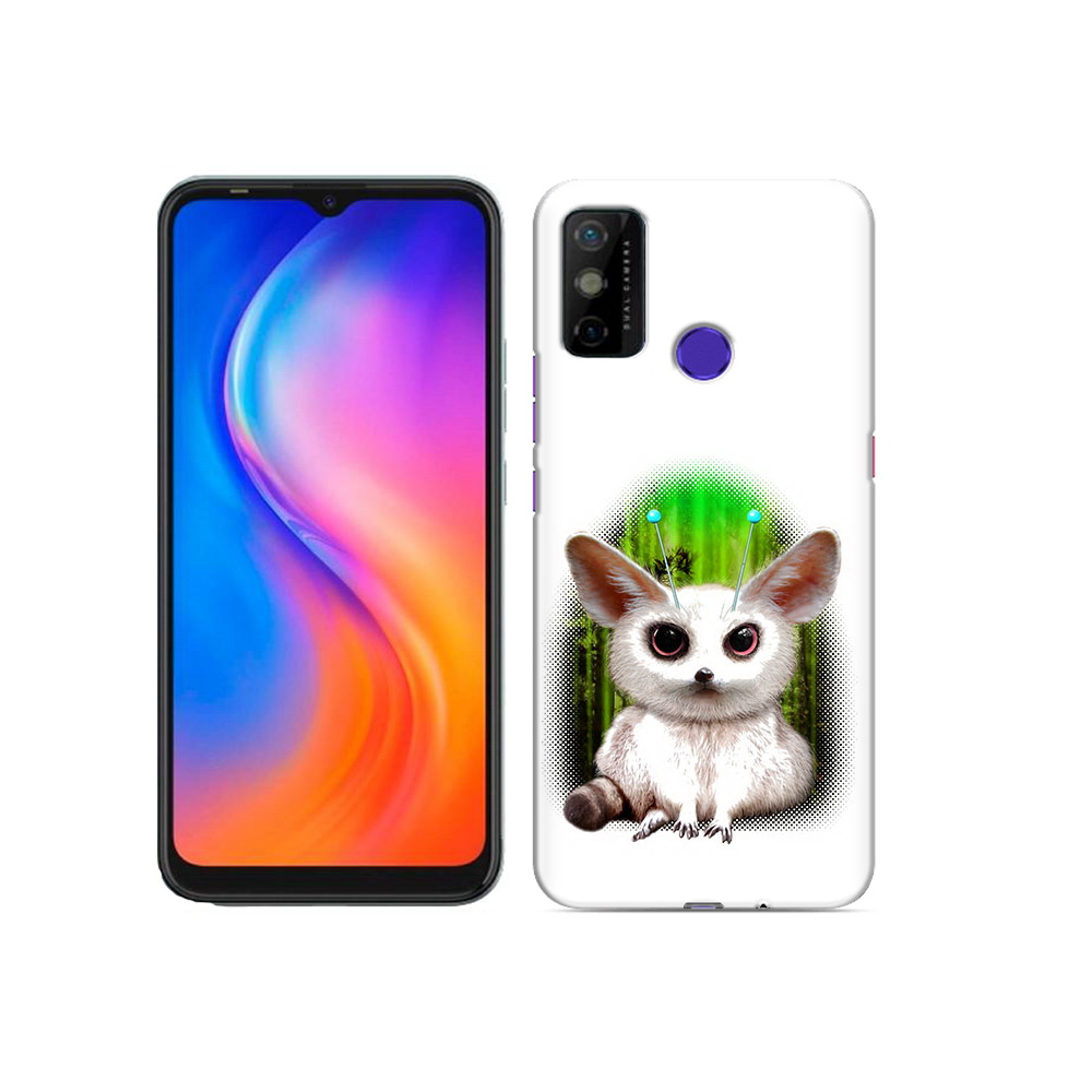 

Чехол MyPads Tocco для Tecno Spark 6 GO пушистое животное, Прозрачный, Tocco