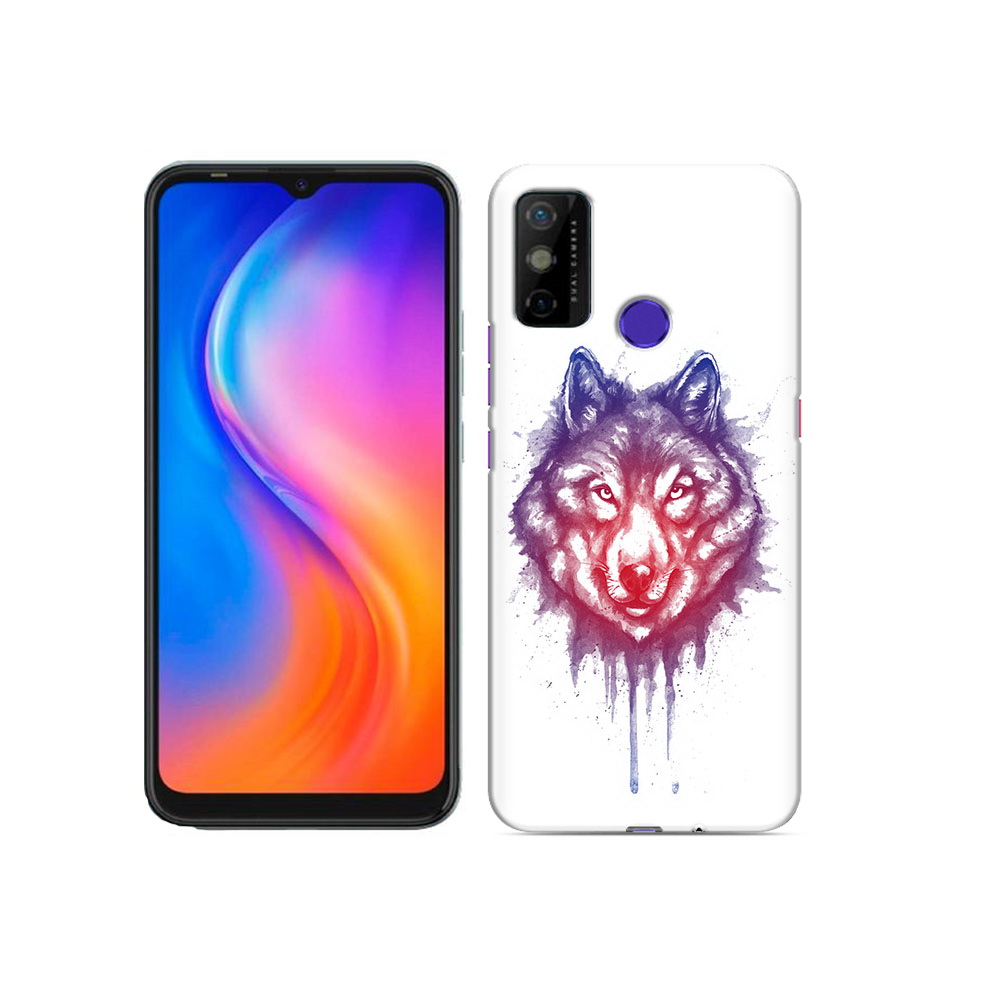 

Чехол MyPads Tocco для Tecno Spark 6 GO пушистый волк, Прозрачный, Tocco