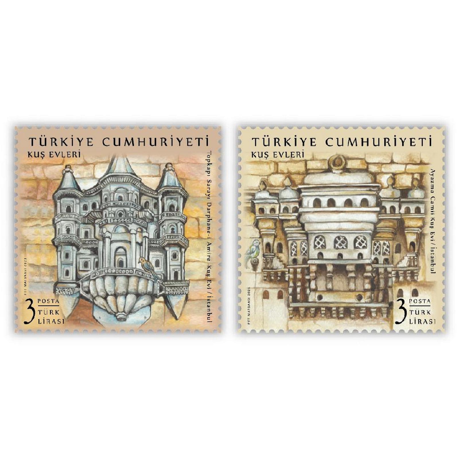 

Почтовые марки Турция Скворечники Искусство