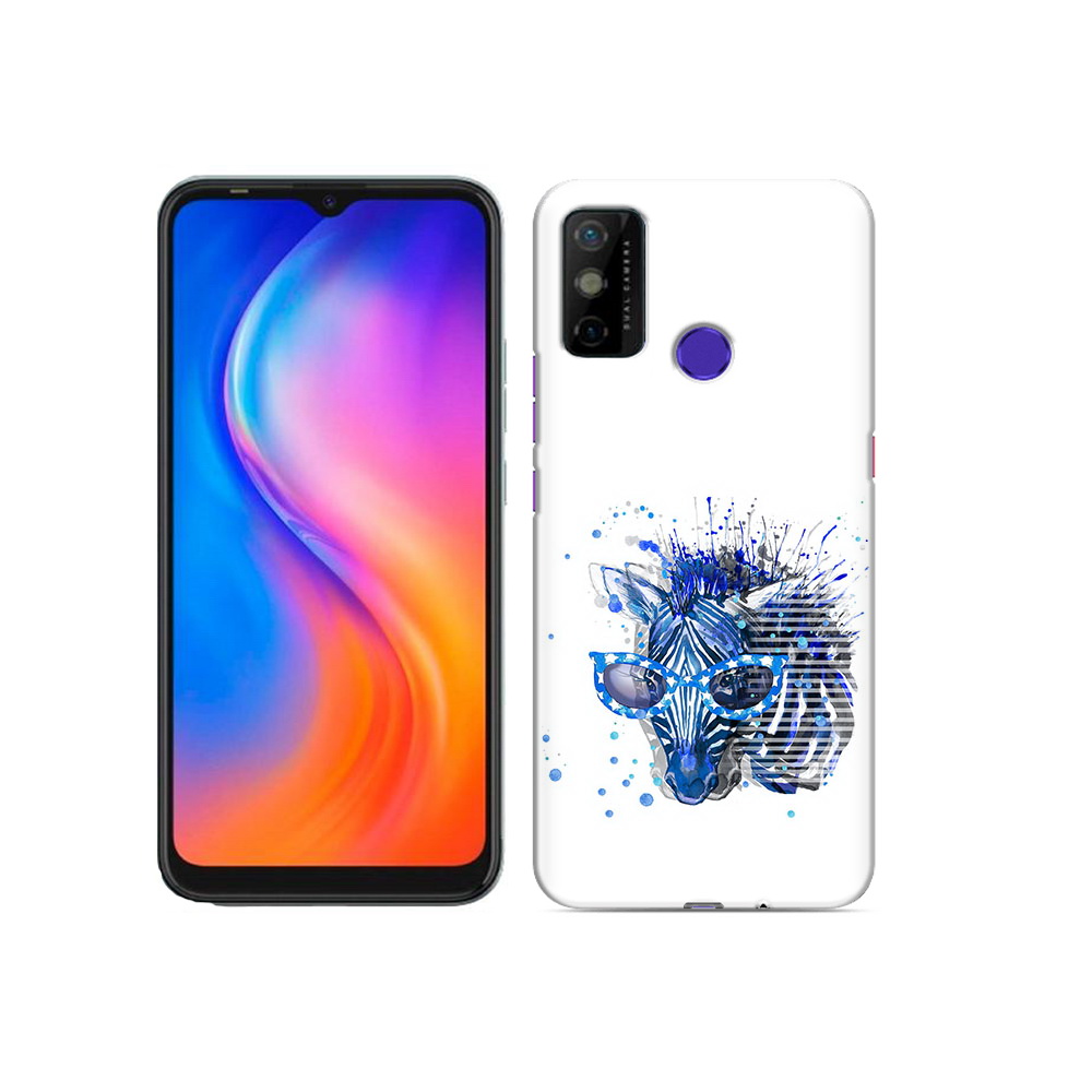 

Чехол MyPads Tocco для Tecno Spark 6 GO расплывчатая зебра, Прозрачный, Tocco