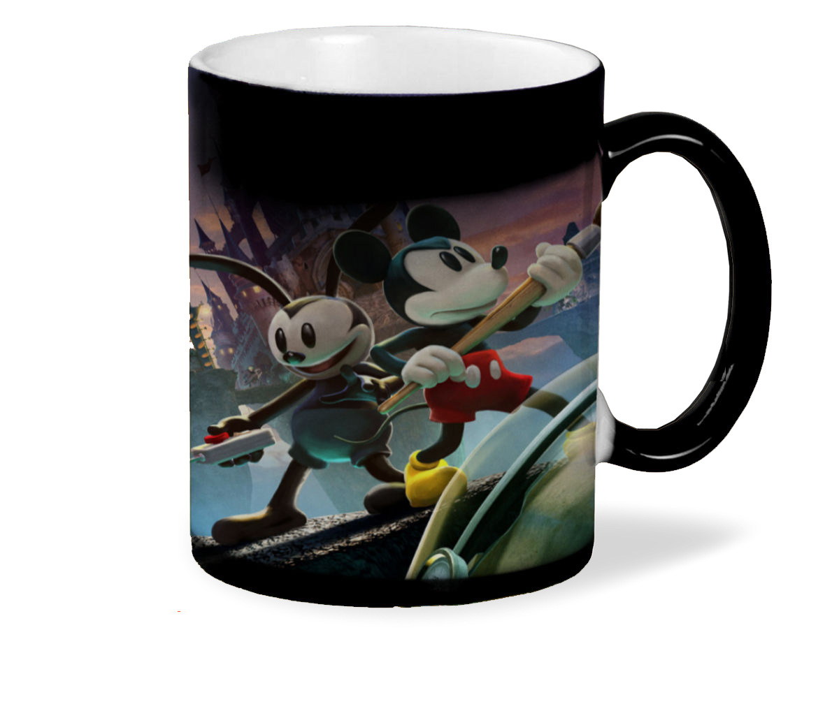 

Кружка хамелеон черный CoolPodarok disney epic mickey 2 the power of two Микки Маус Кисть