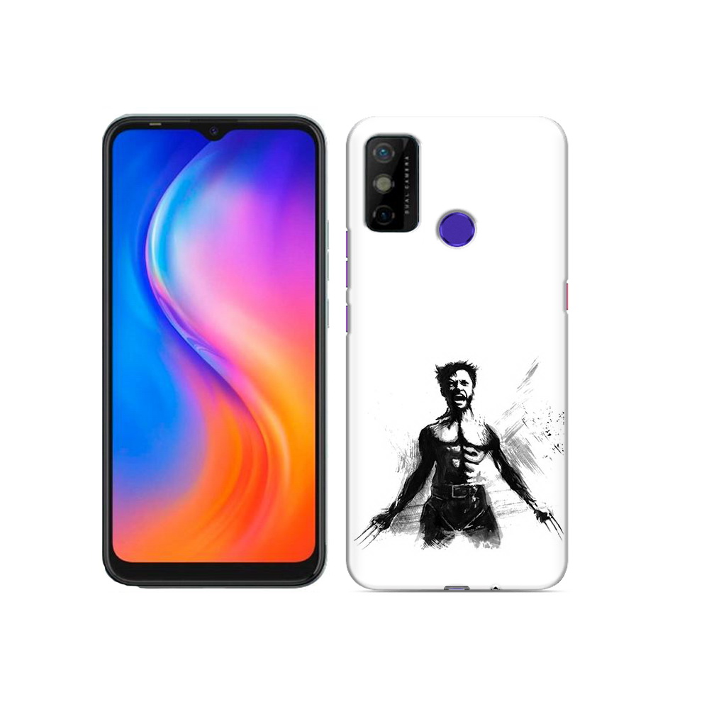 

Чехол MyPads Tocco для Tecno Spark 6 GO росомаха, Прозрачный, Tocco