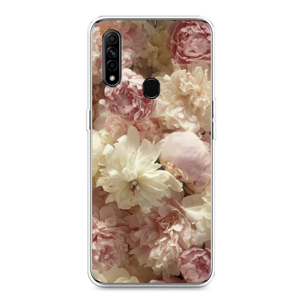 

Чехол Awog на Oppo A31 "Пионы светлые", Разноцветный, 252250-8