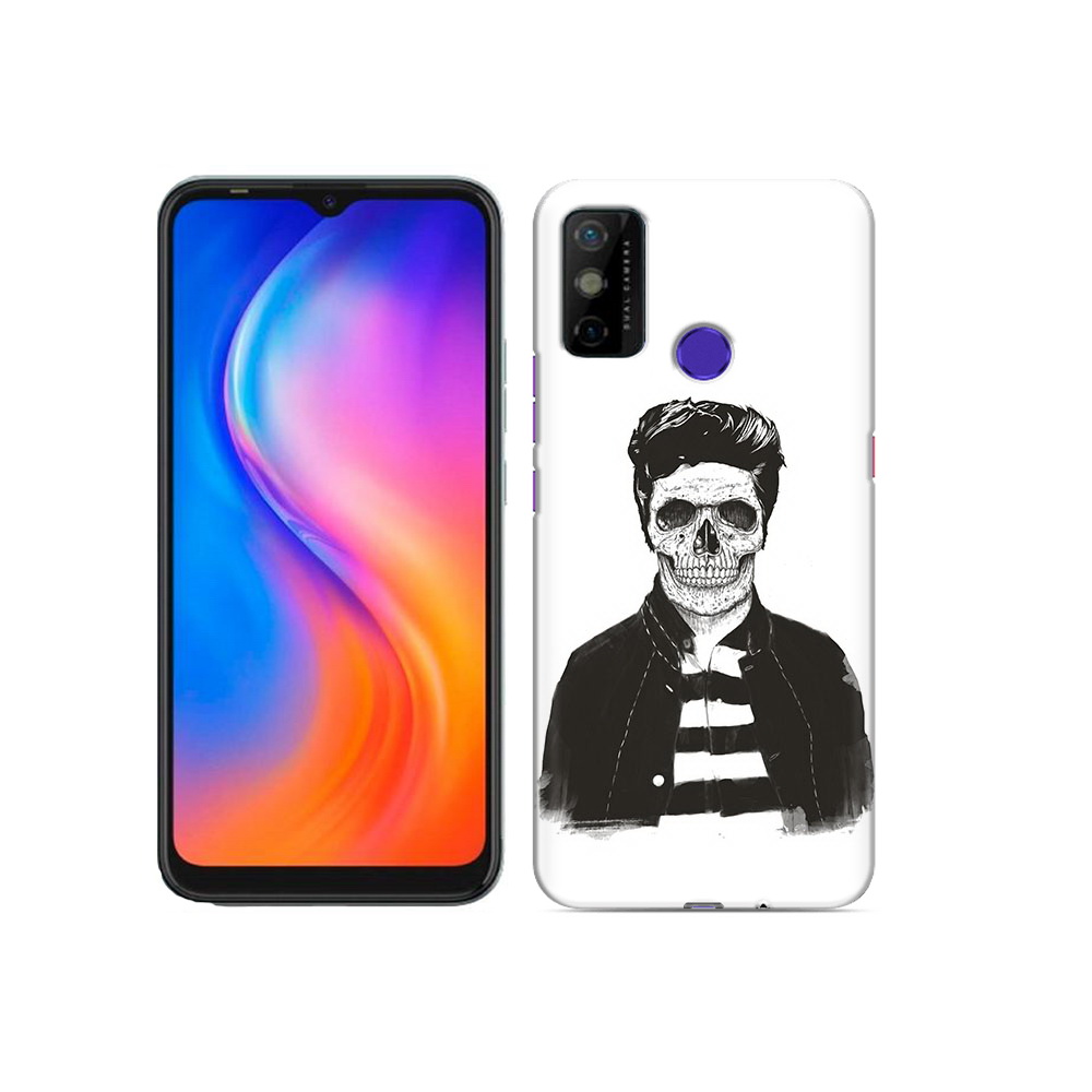 

Чехол MyPads Tocco для Tecno Spark 6 GO скелет, Прозрачный, Tocco