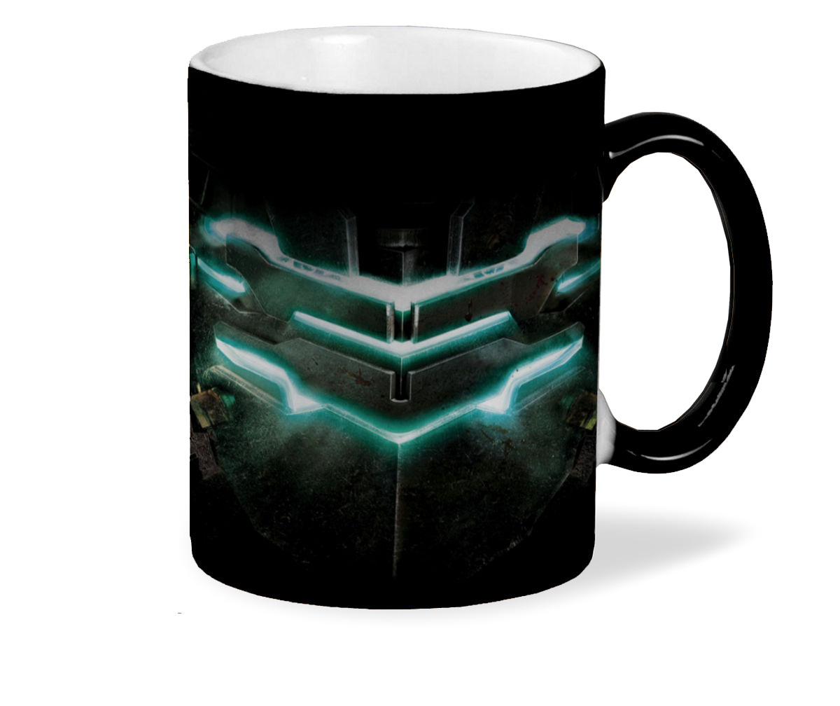 

Кружка хамелеон черный CoolPodarok dead space 2 Космический шлем