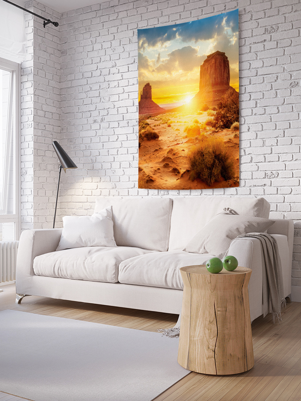 

Вертикальное фотопанно на стену JoyArty Закат в пустыне 100x150 см, Закат в пустыне