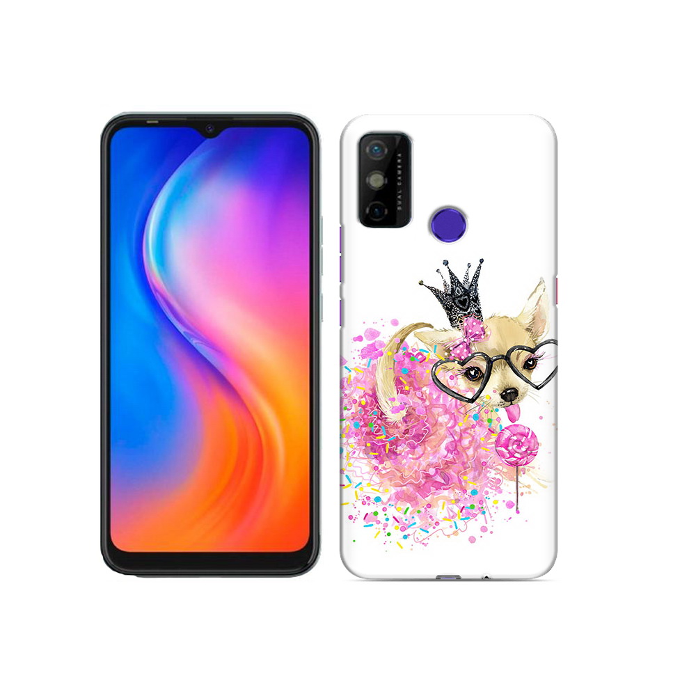

Чехол MyPads Tocco для Tecno Spark 6 GO сладкая принцесса, Прозрачный, Tocco