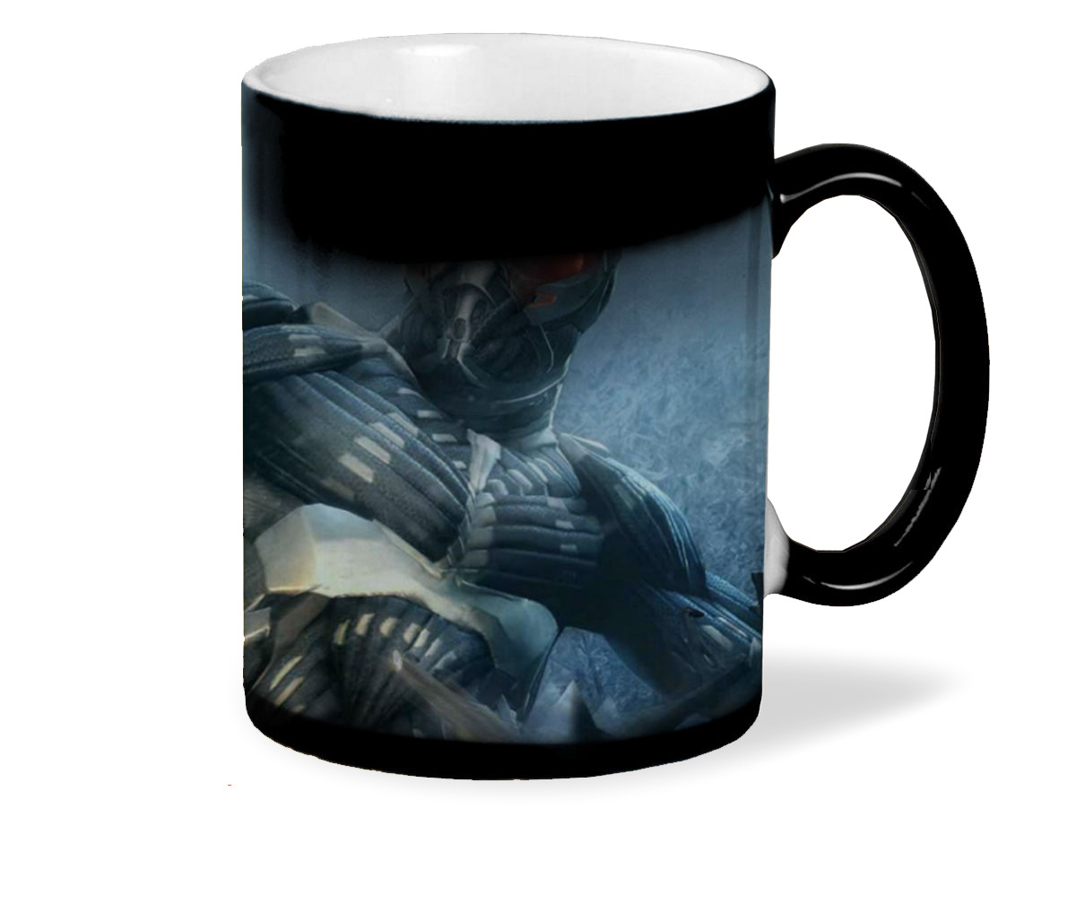 

Кружка хамелеон черный CoolPodarok Crysis alien blast Инопланетный бластер
