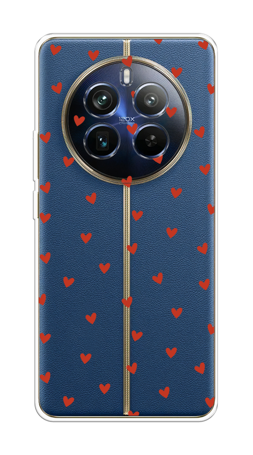 

Чехол на Realme 12+ "Red hearts", Красный;прозрачный, 2516350-1