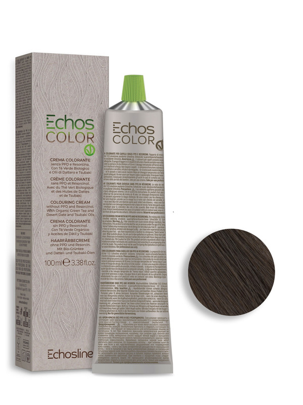 Крем-краска Echos line Echoscolor 6.0 Ice натуральный холодный темный блонд 100 мл оксид color touch 4% plus