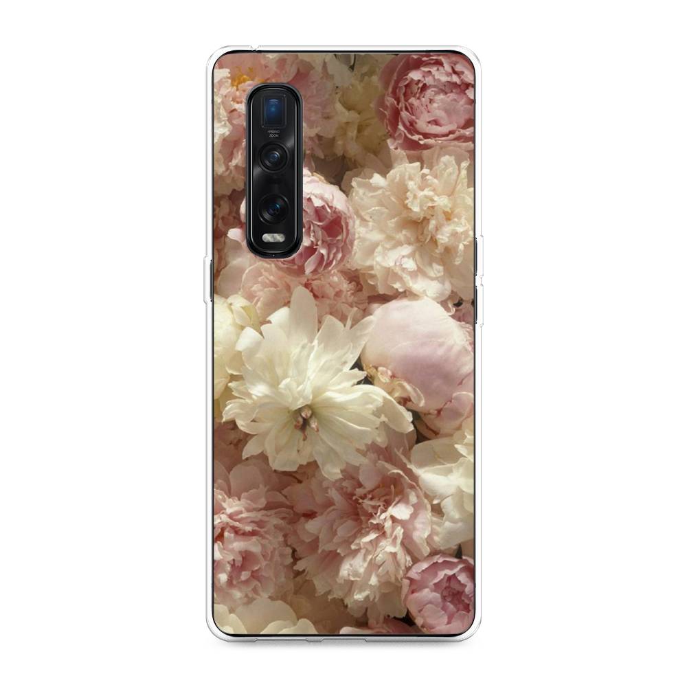 

Чехол Awog на Oppo Find X2 Pro "Пионы светлые", Разноцветный, 253350-8