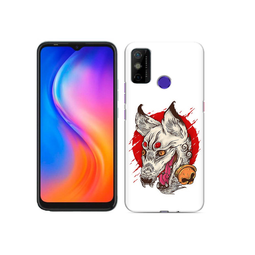 

Чехол MyPads Tocco для Tecno Spark 6 GO страшная собака, Прозрачный, Tocco