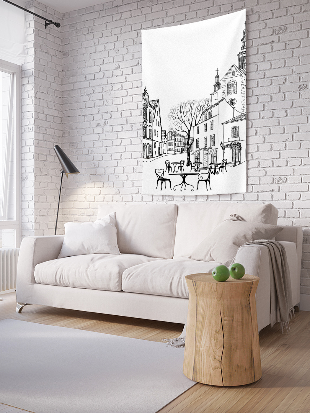 

Вертикальное фотопанно на стену JoyArty Белые улицы 100x150 см, Белые улицы