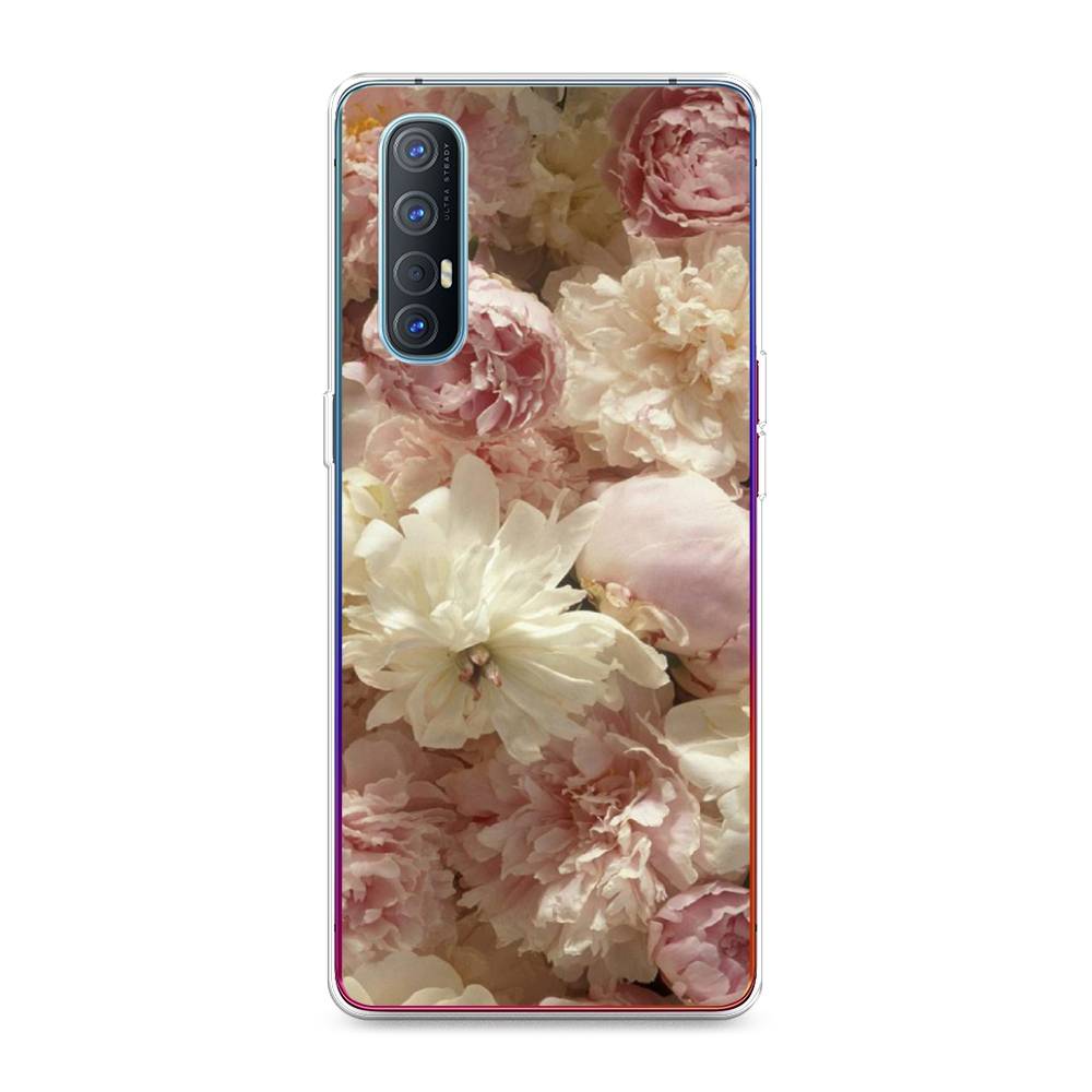 

Чехол Awog на Oppo Reno 3 Pro "Пионы светлые", Разноцветный, 252550-8