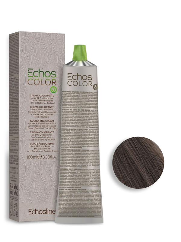 Крем-краска Echos line Echoscolor 6.7 холодный коричневый темный блонд 100 мл состав synergy для завивки волос echos line многофункциональный без аммиака 500 мл