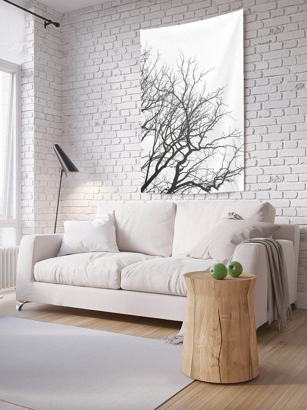 

Вертикальное фотопанно на стену JoyArty Цепкие ветки 100x150 см, Цепкие ветки