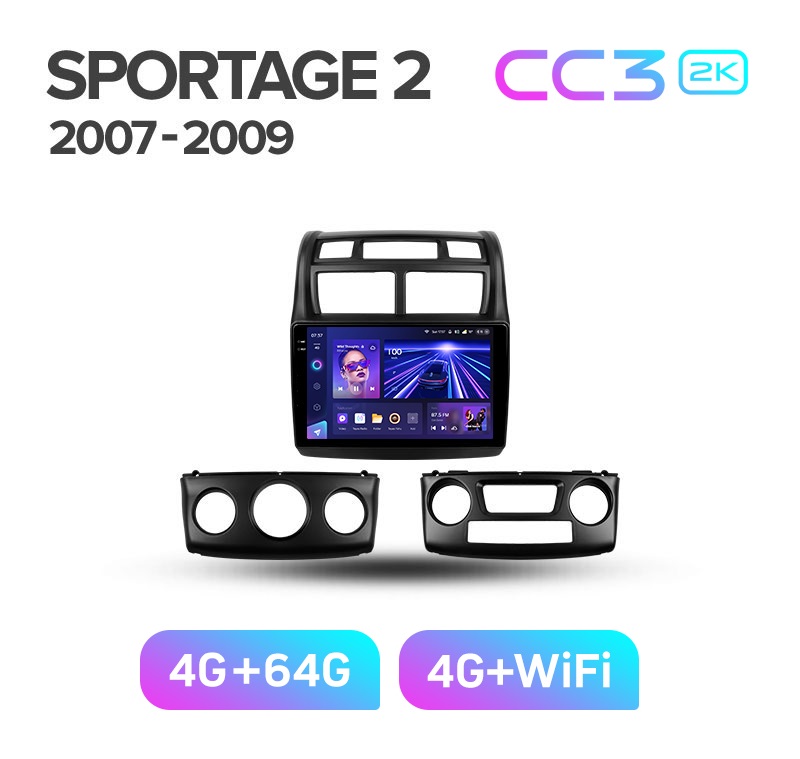 Магнитола TEYES KIA SPORTAGE 2 2007-2009 г CC3 2K 464ГБ 3689000₽