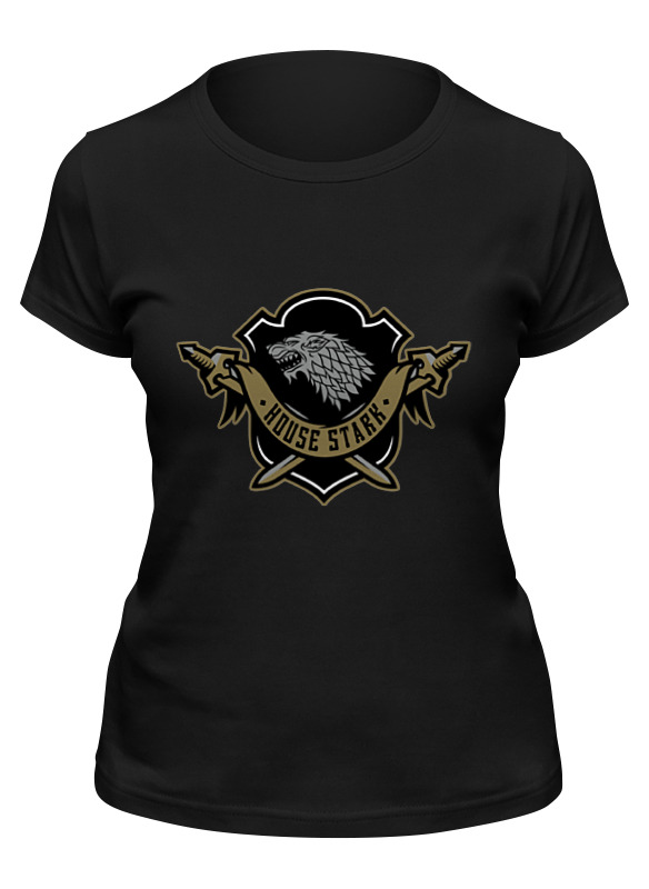 

Футболка женская Printio House stark черная XL, House stark