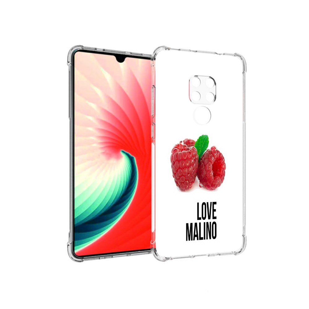 

Чехол MyPads Tocco для Huawei Mate 20 Бренд лове малино, Прозрачный, Tocco