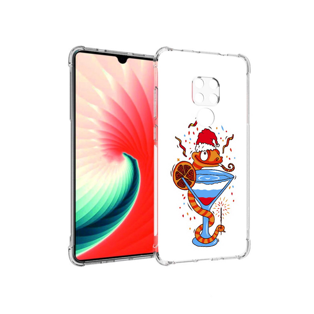 

Чехол MyPads Tocco для Huawei Mate 20 змейка, Прозрачный, Tocco