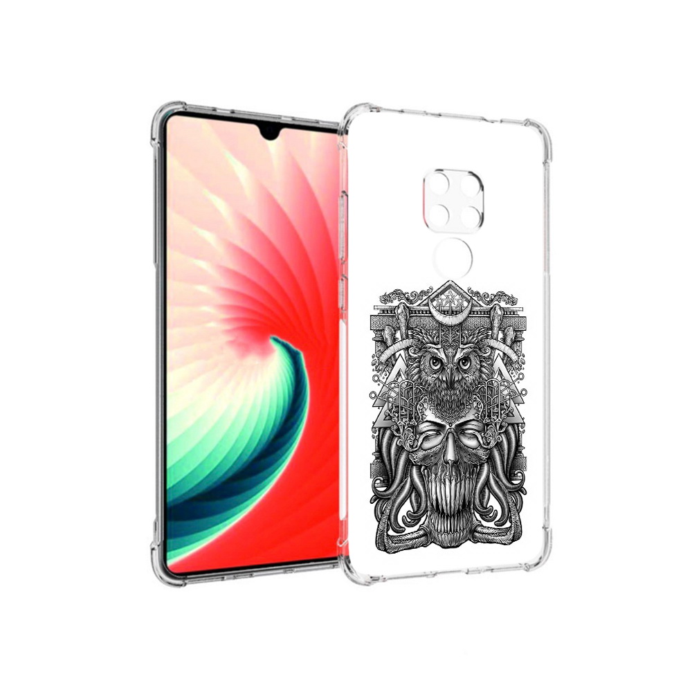 

Чехол MyPads Tocco для Huawei Mate 20 зубастая сова, Прозрачный, Tocco