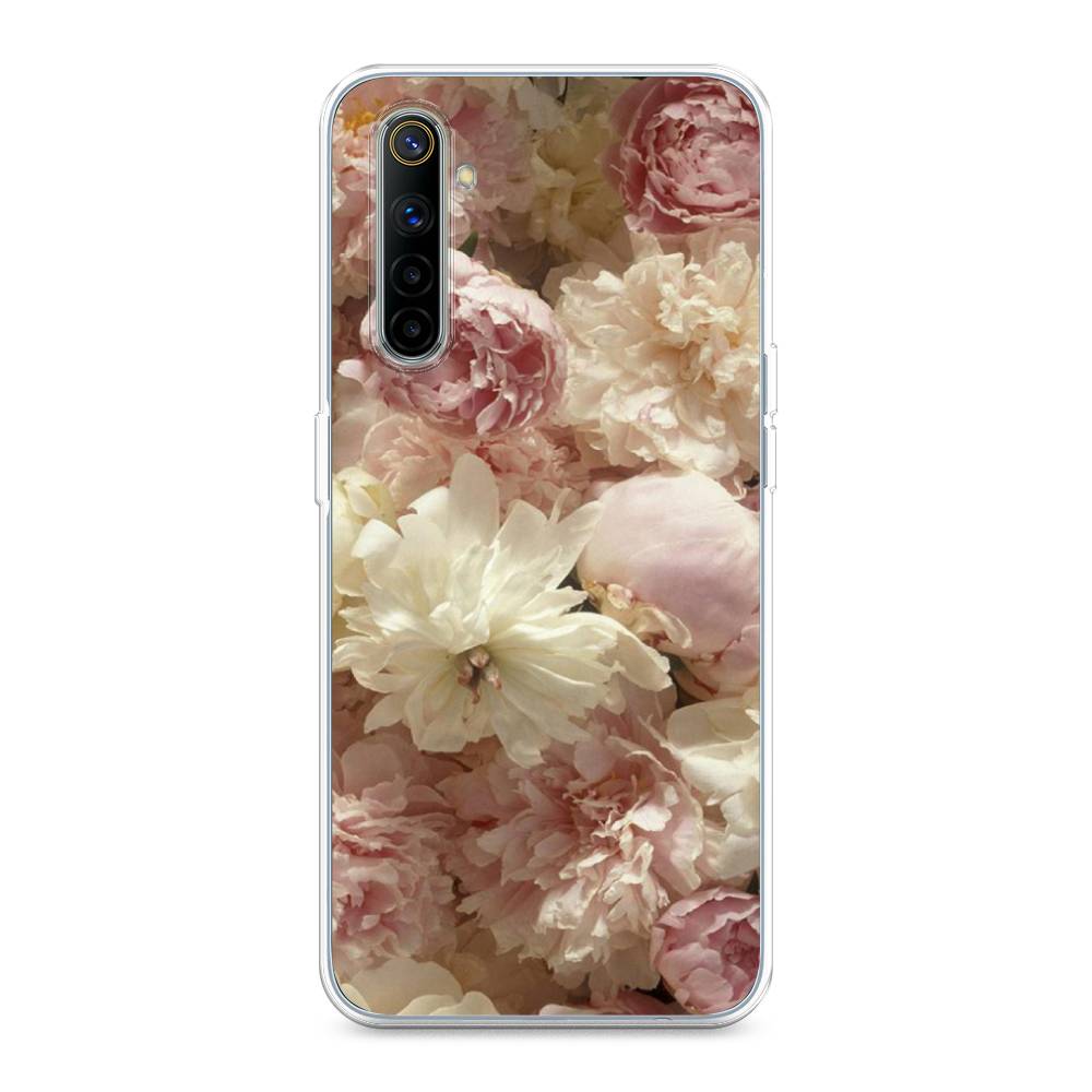 

Чехол Awog на Realme 6 "Пионы светлые", Разноцветный, 252750-8