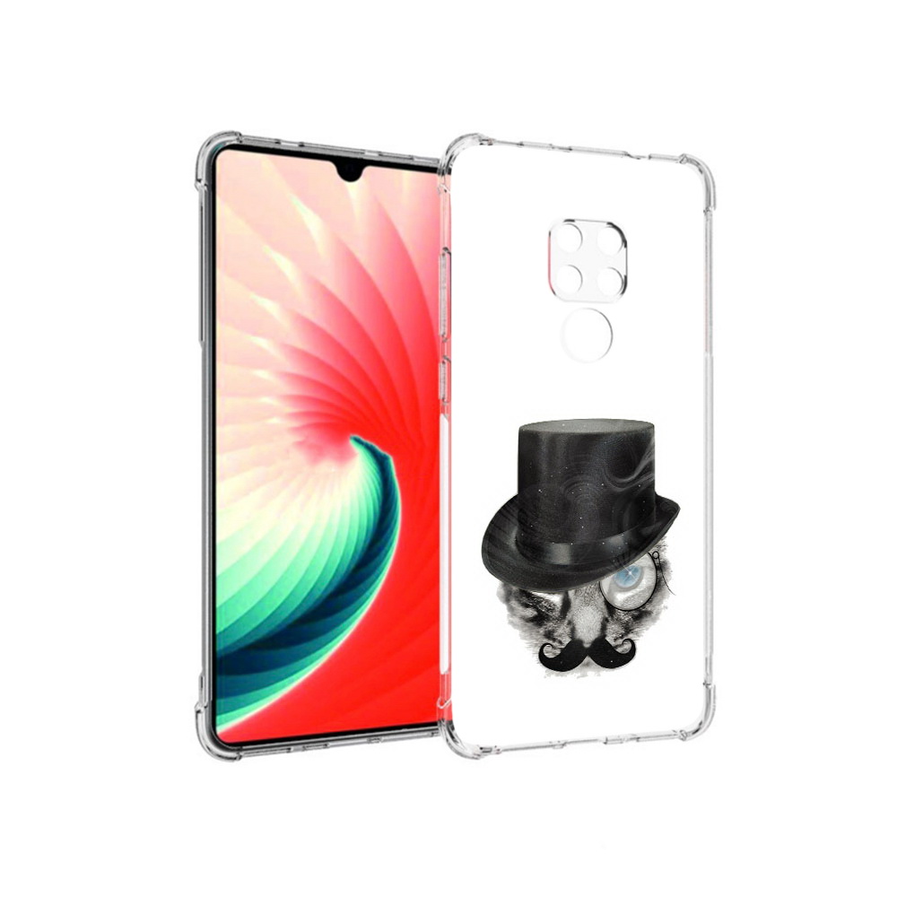

Чехол MyPads Tocco для Huawei Mate 20 интелегентный кот, Прозрачный, Tocco