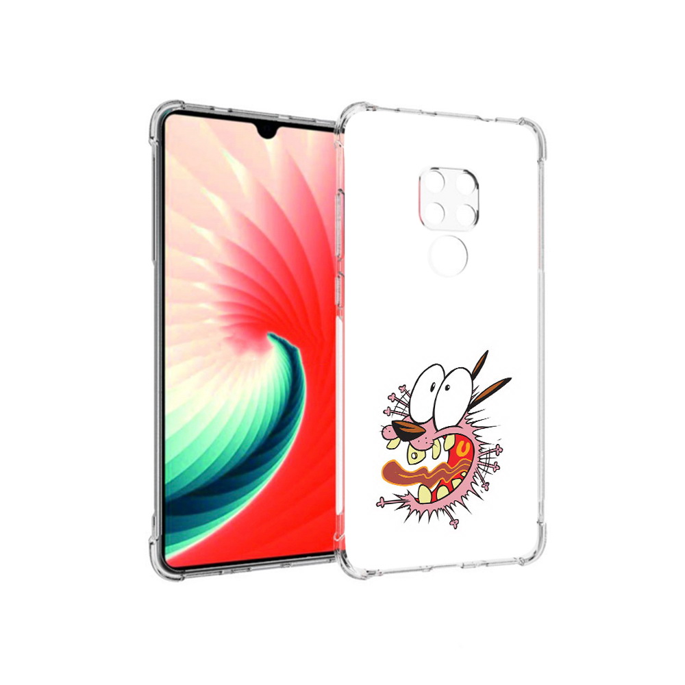

Чехол MyPads Tocco для Huawei Mate 20 испуганный бобик, Прозрачный, Tocco