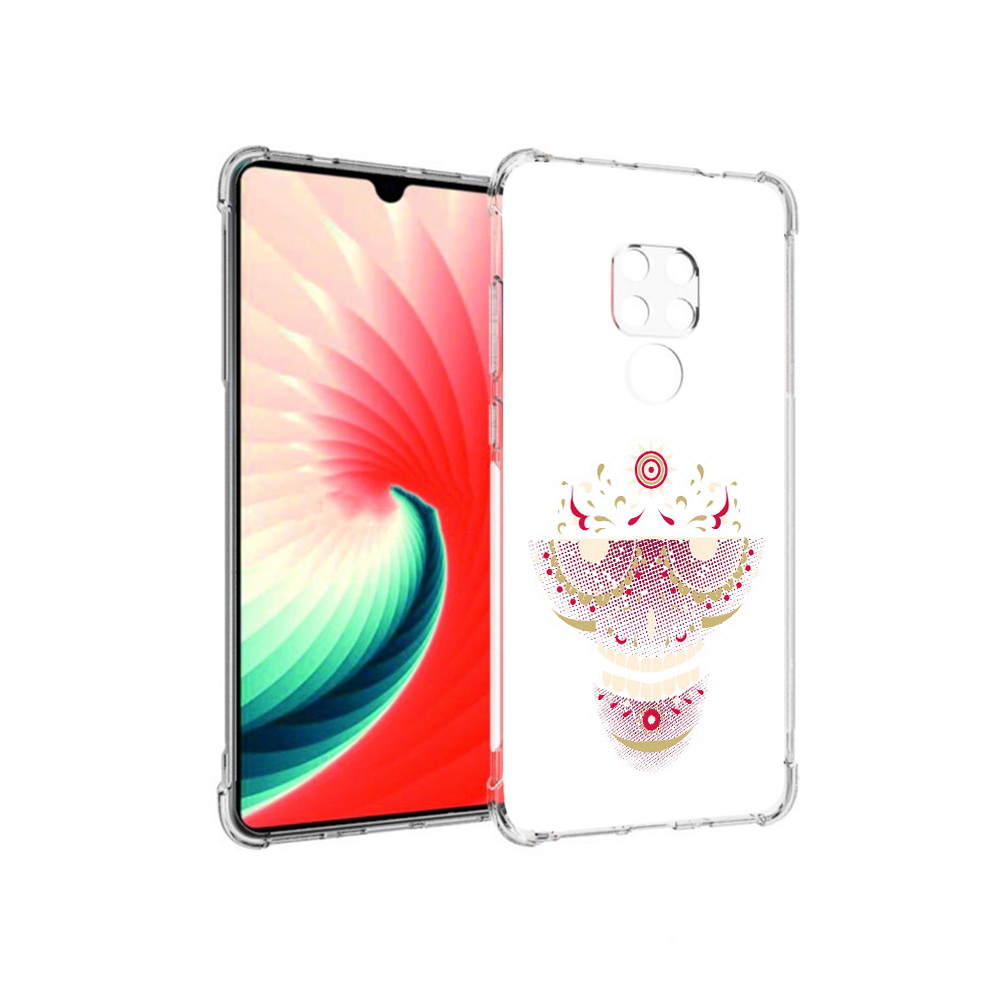 Чехол MyPads Tocco для Huawei Mate 20 карнавальный скелет абстракция