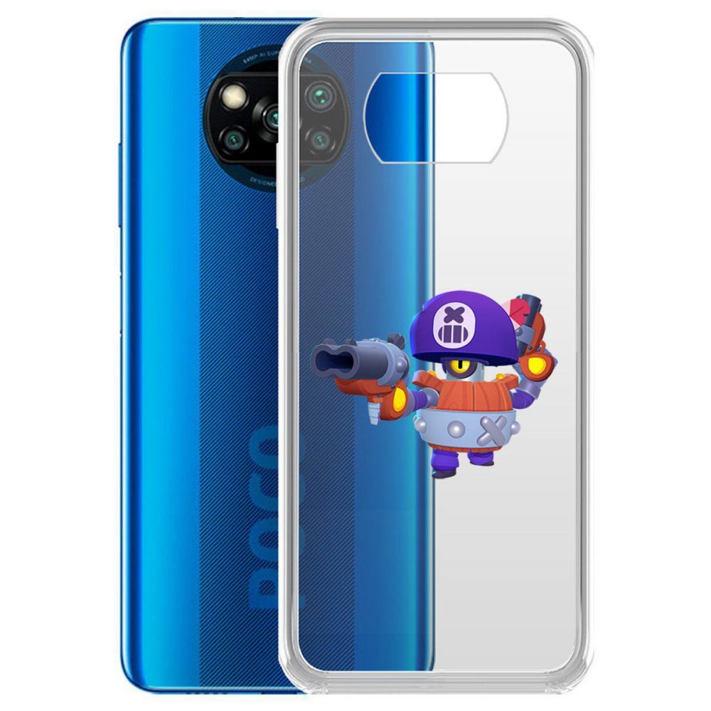 

Чехол-накладка Brawl Stars-Дэррил для Poco X3 NFC