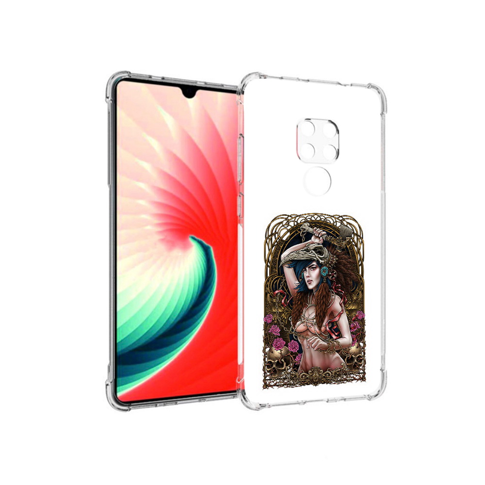 

Чехол MyPads Tocco для Huawei Mate 20 красивая девушка рисунок, Прозрачный, Tocco