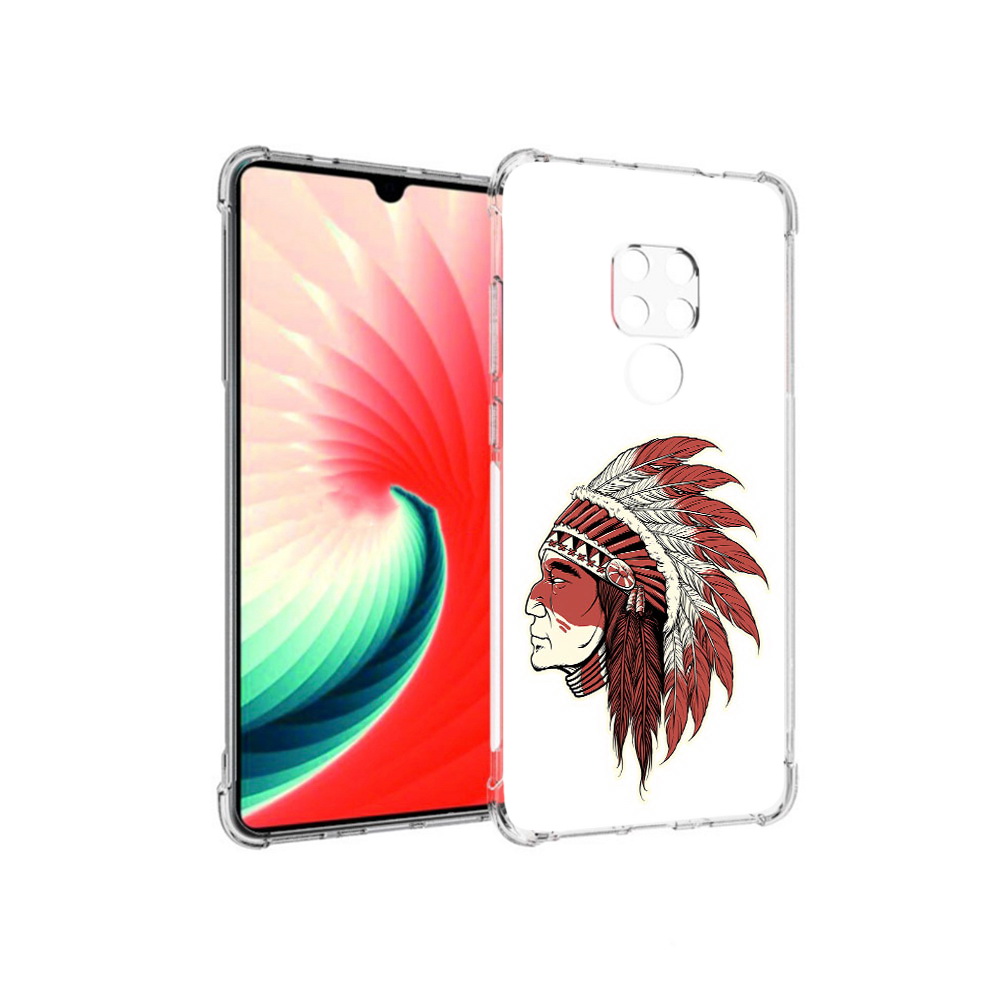 Чехол MyPads Tocco для Huawei Mate 20 красный индеец