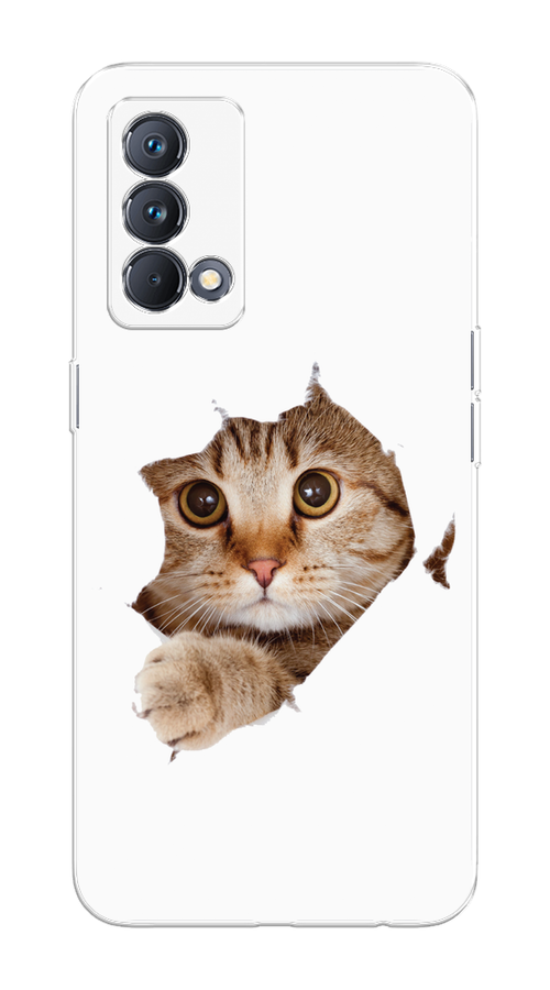 

Чехол на Realme GT Master Edition "Кот и бумага", Белый;коричневый, 2510450-1