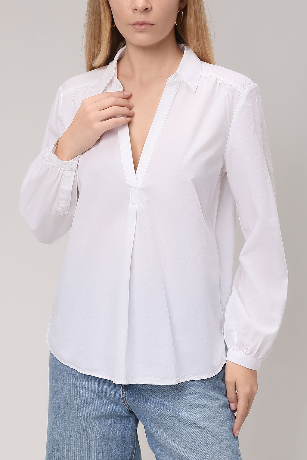 

Блуза женская Esprit 081EE1F305 белая 38, 081EE1F305